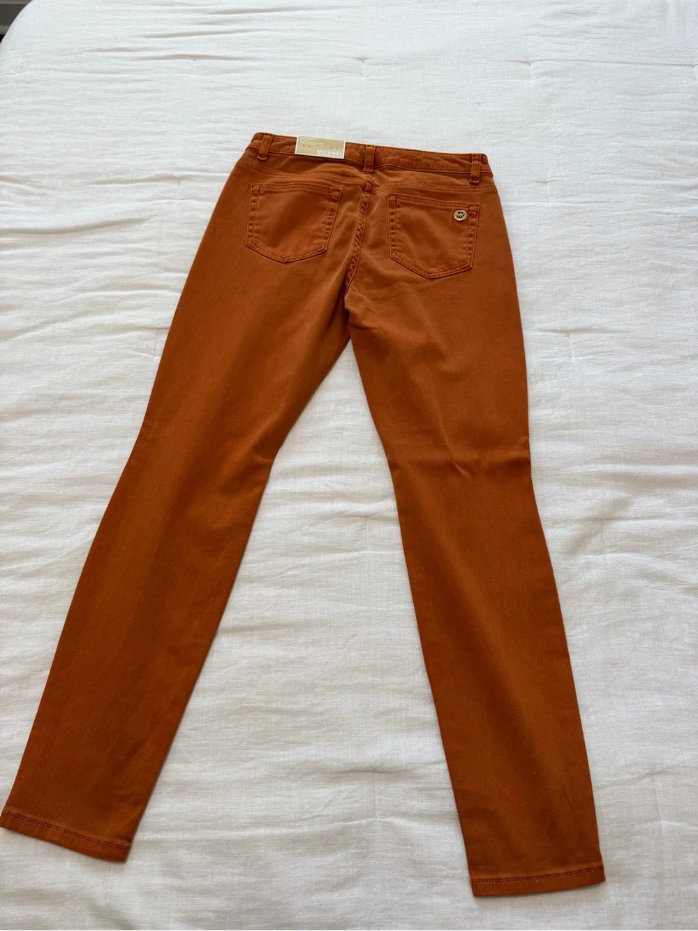 Michael Kors Rust Izzy Skinny Jeans